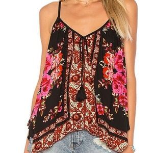 Band Of Gypsies Floral Cropped Camisole